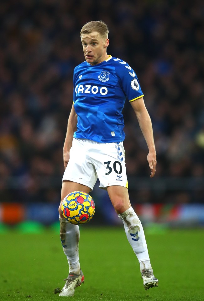 Donny van De Beek starred in Everton's 3-0 win over Leeds and has impressed new Toffees boss Frank Lampard