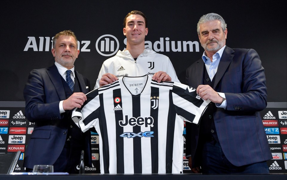 The Serb striker was officially unveiled by Juventus on Tuesday after joining from Fiorentina