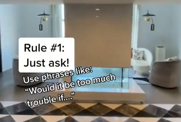 Devon and Betsy Fata shared a video on Tiktok revealing their three hotel upgrade secrets