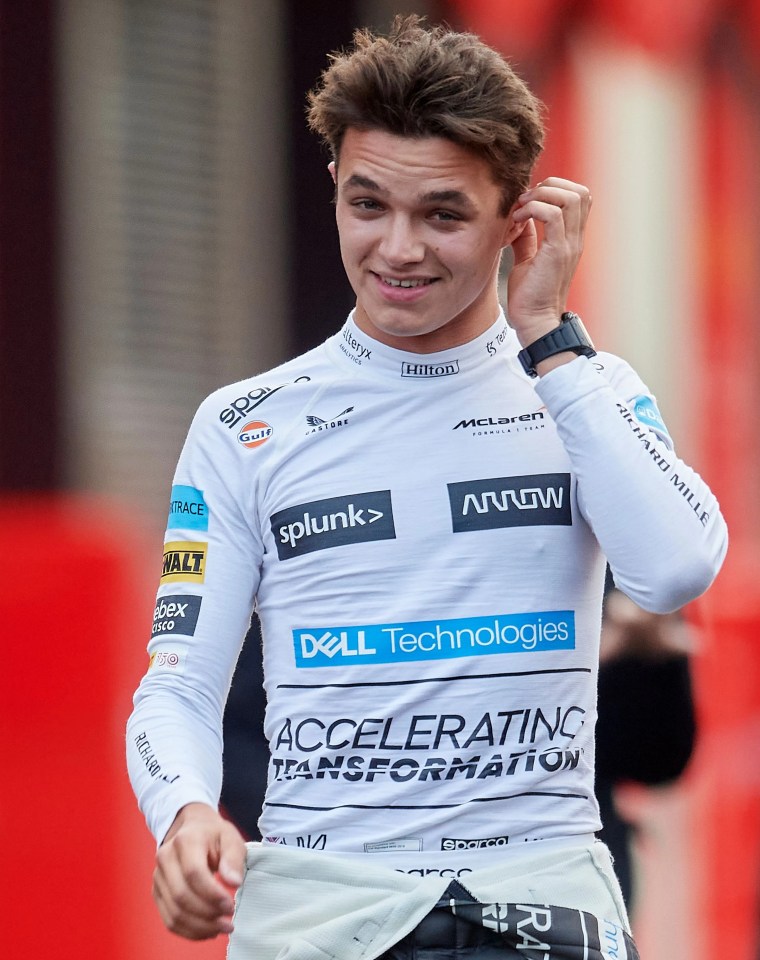 McLaren star Lando Norris put in a great shift and was the only racer to crack the 1min 20sec barrier in Barcelona on day one of testing