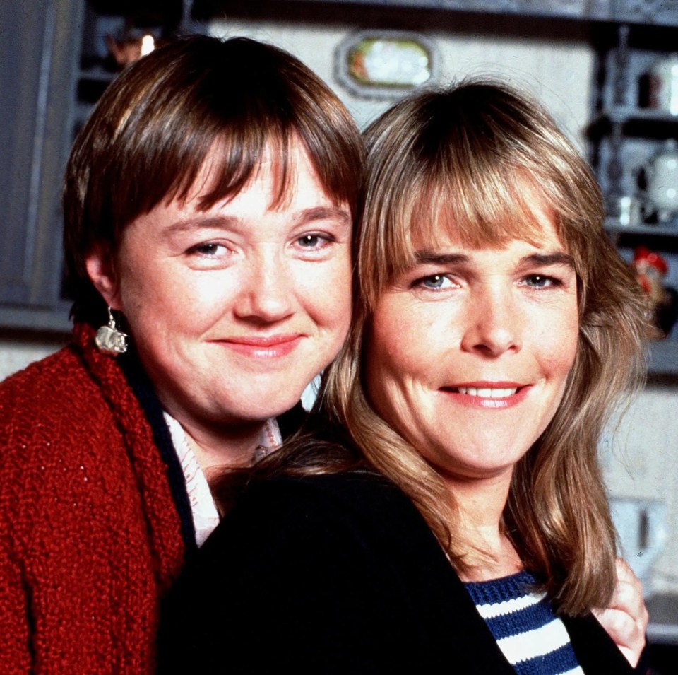 Pauline and Linda in a promo for the very first series in 1989