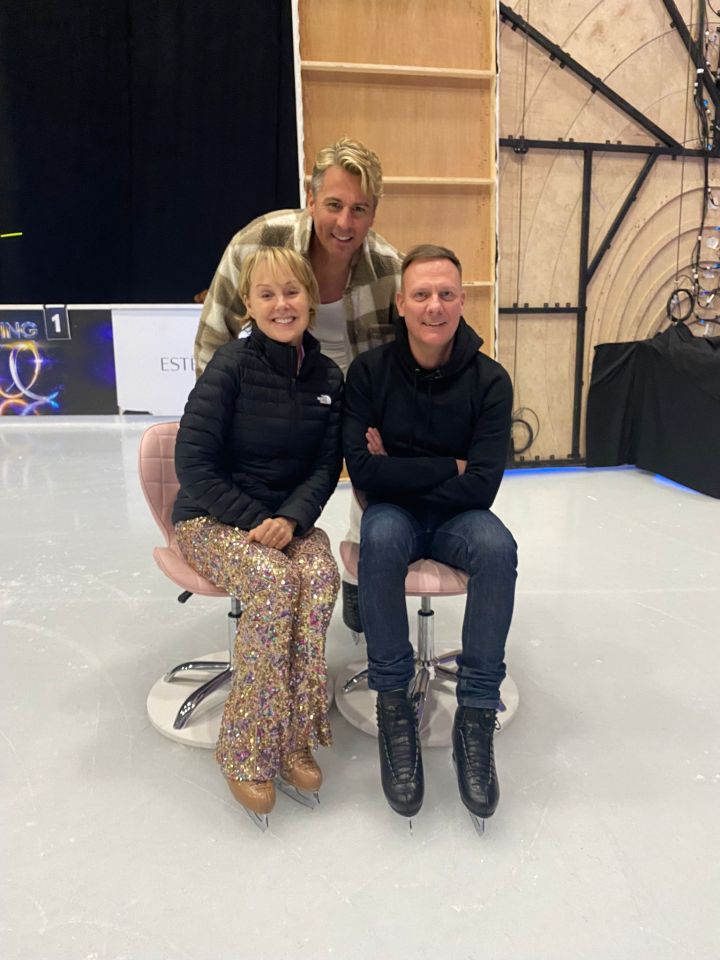 Dancing On Ice's Sally Dynevor beamed as she took a break from her joint skate with Corrie co-star Antony Tully