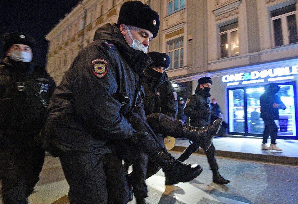 Huge demonstrators broke out in Moscow and Saint Petersburg