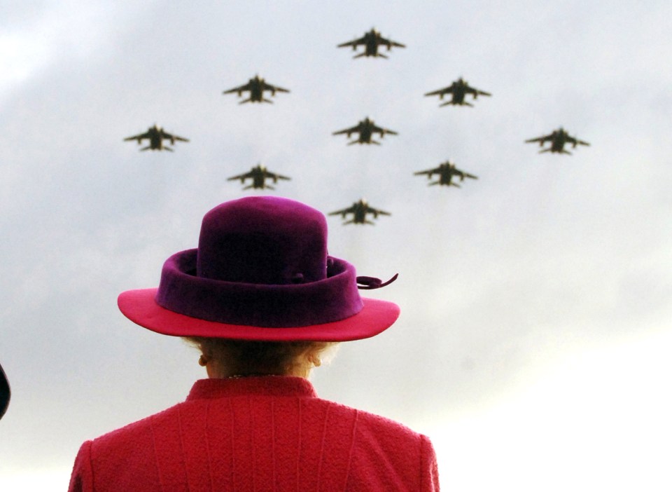 I stood behind the Queen as the planes turned round and did it again for her