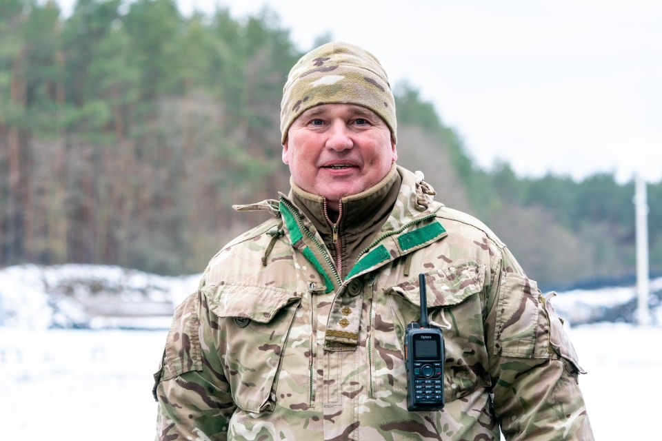 Lt Col Ihor Bezogluk of the Ukrainian army's 72 Brigade