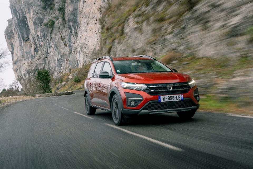 The Dacia Jogger is a seven-seat family wagon which will cost you £179 deposit and £179 a month