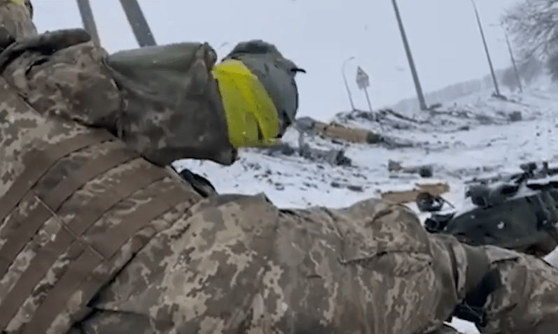 Jerome Starkey was forced to duck for cover while reporting in Kharkiv