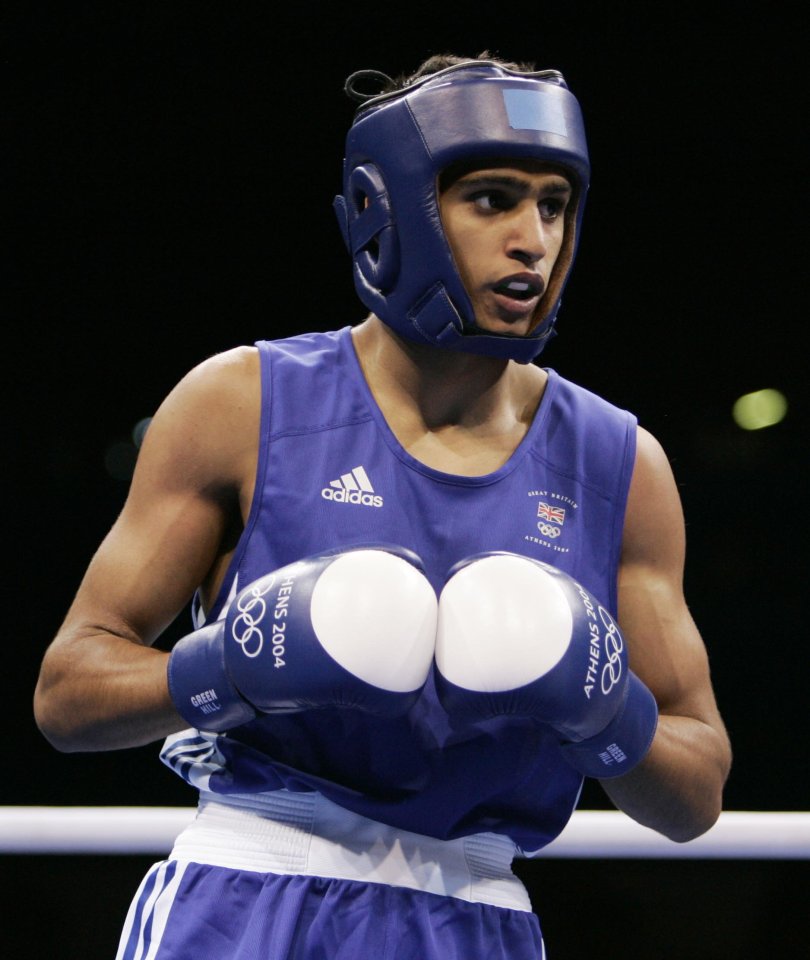 Amir Khan in in the 2004 Olympics