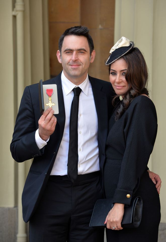 Laila with Ronnie when he picked up his OBE in 2016