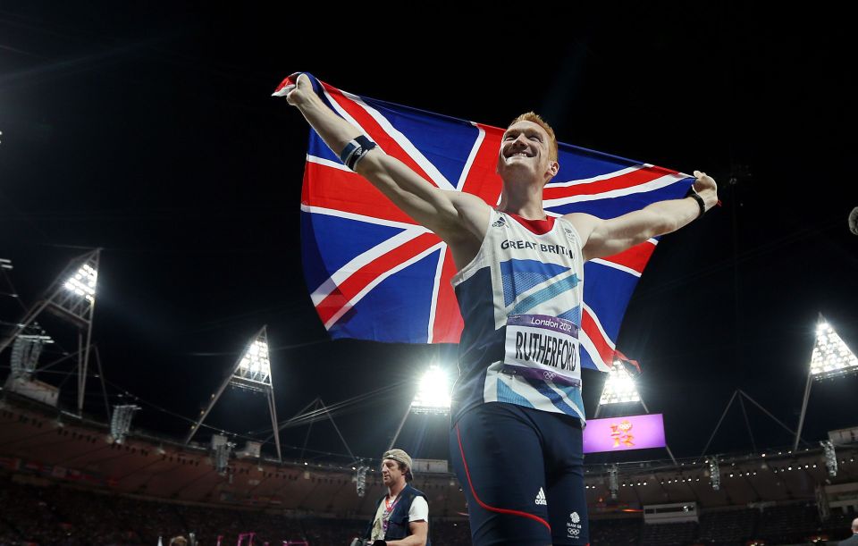 Greg Rutherford winning gold in 2012