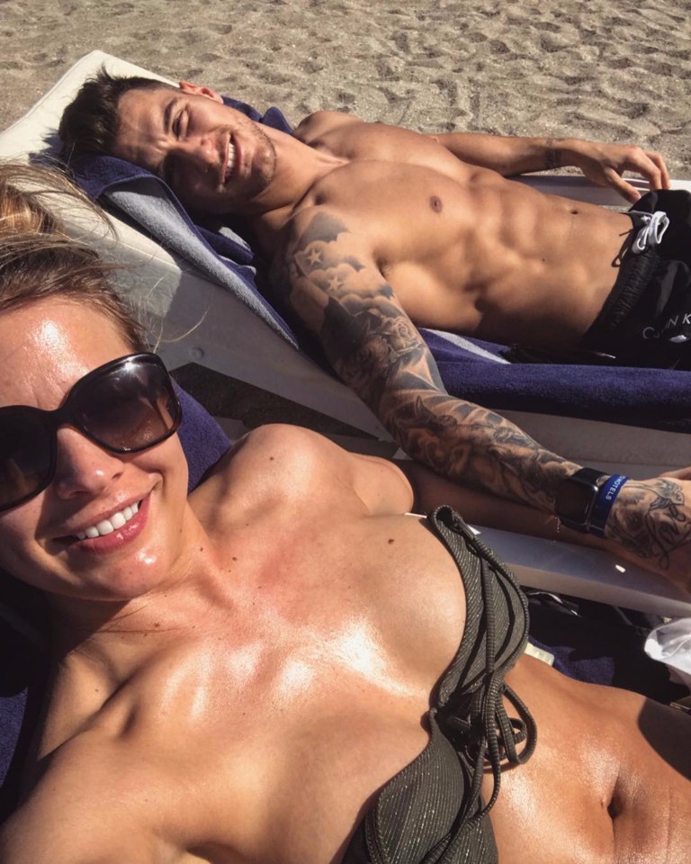 Gemma Atkinson and pro dancer Gorka Marquez just celebrated their fourth anniversary