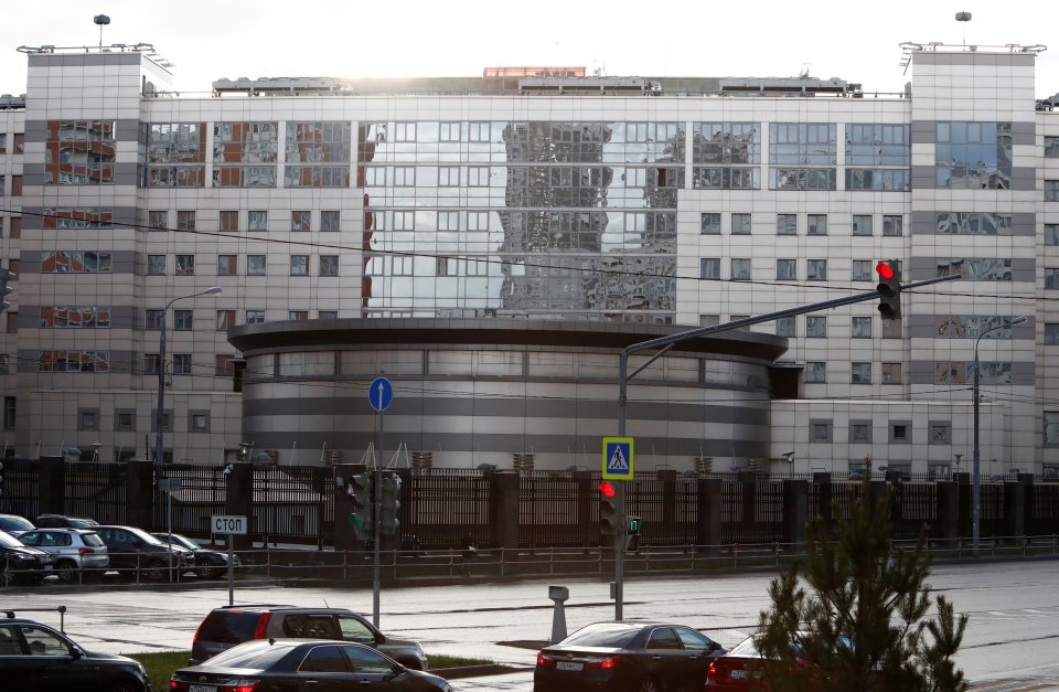 Headquarters of Russia's intelligence agency in Moscow, Russia