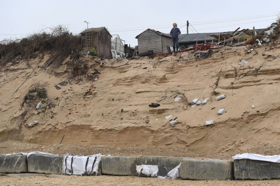 Lance is the only person along the clifftop to still live in his home