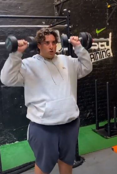 Arg has been working hard in the gym