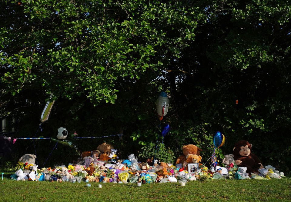 Tributes left for Logan where he was pulled from the river