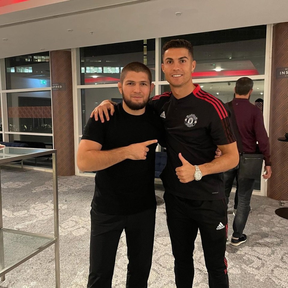 UFC legend Khabib Nurmagomedov and Man Utd forward Cristiano Ronaldo