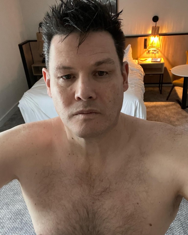 Mark recently shared a topless selfie to celebrate his weight loss