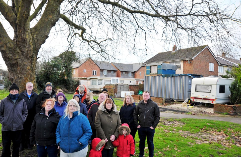 A council in Wiltshire has launched a legal bid to force a woman and her elderly mum to get rid of the caravans and shipping container on the driveway after neighbours' fury