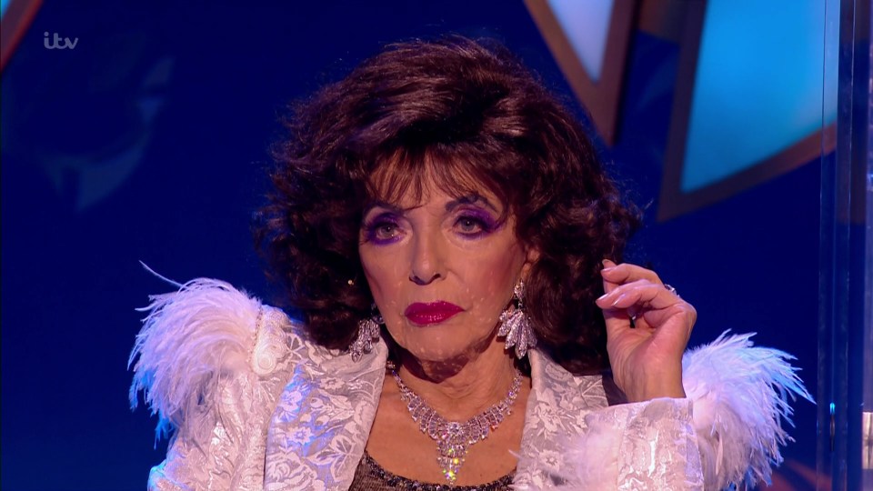 The Masked Singer guest judge Joan Collins suggested that Traffic Cone could be Bradley Walsh