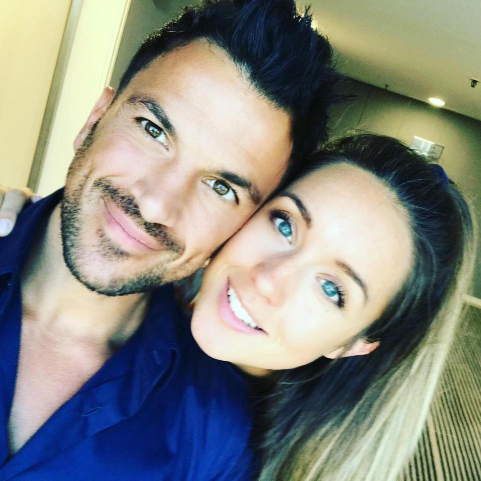 Emily with husband Peter Andre