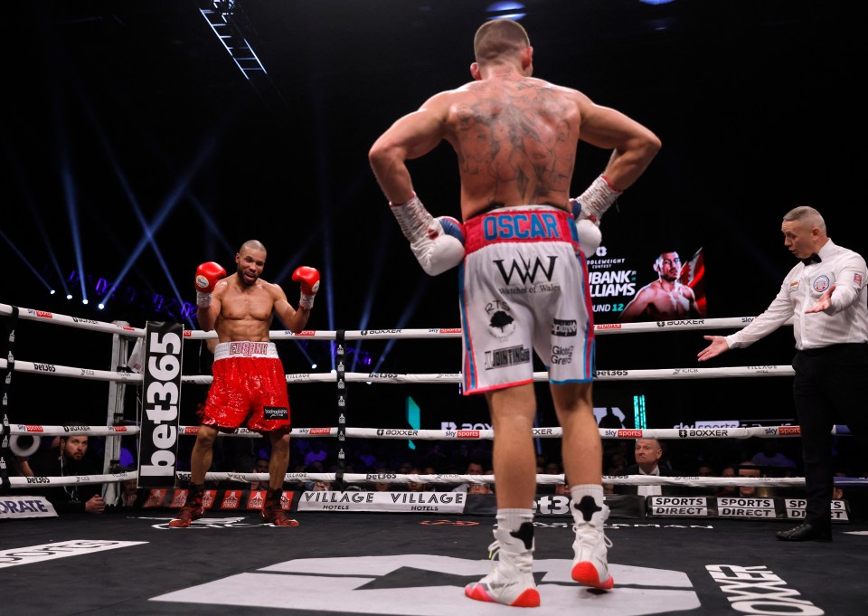 Chris Eubank Jr showboating against Liam Williams