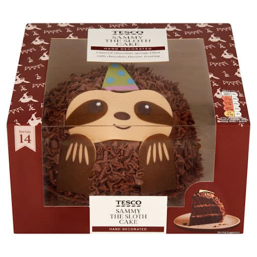 Tesco sell the Sammy the Sloth chocolate cake for £11