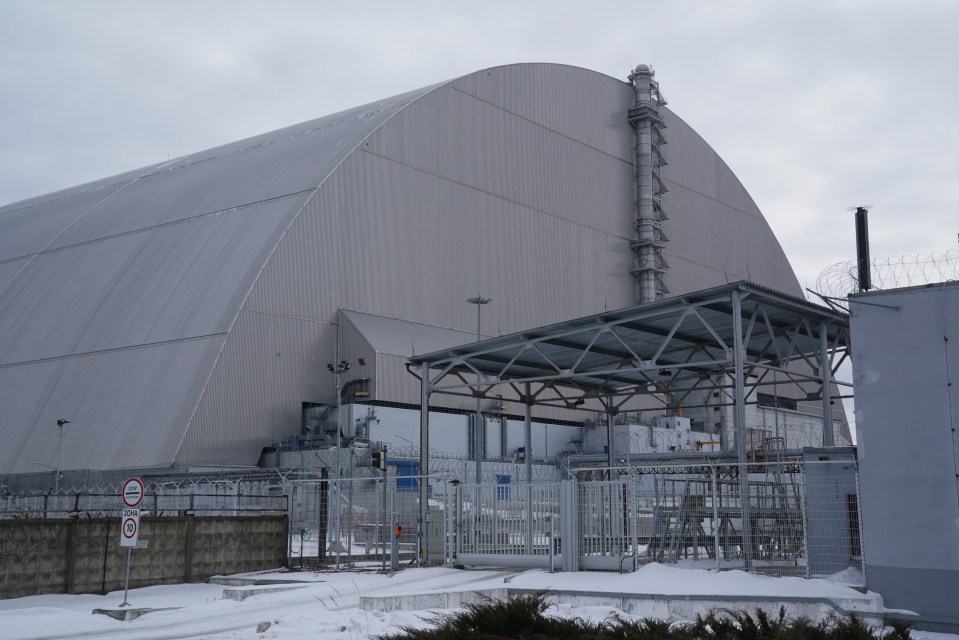 Fighting was raging today close to the entombed reactor at Chernobyl