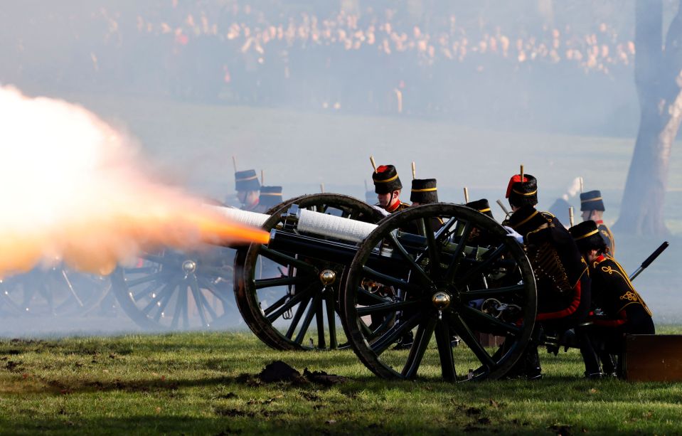 Jubilee celebrations were kicked off with a 41-gun salute