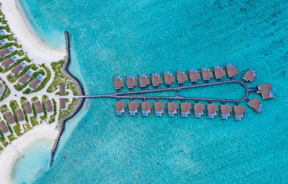 The resort's water villas with pools are the star attraction