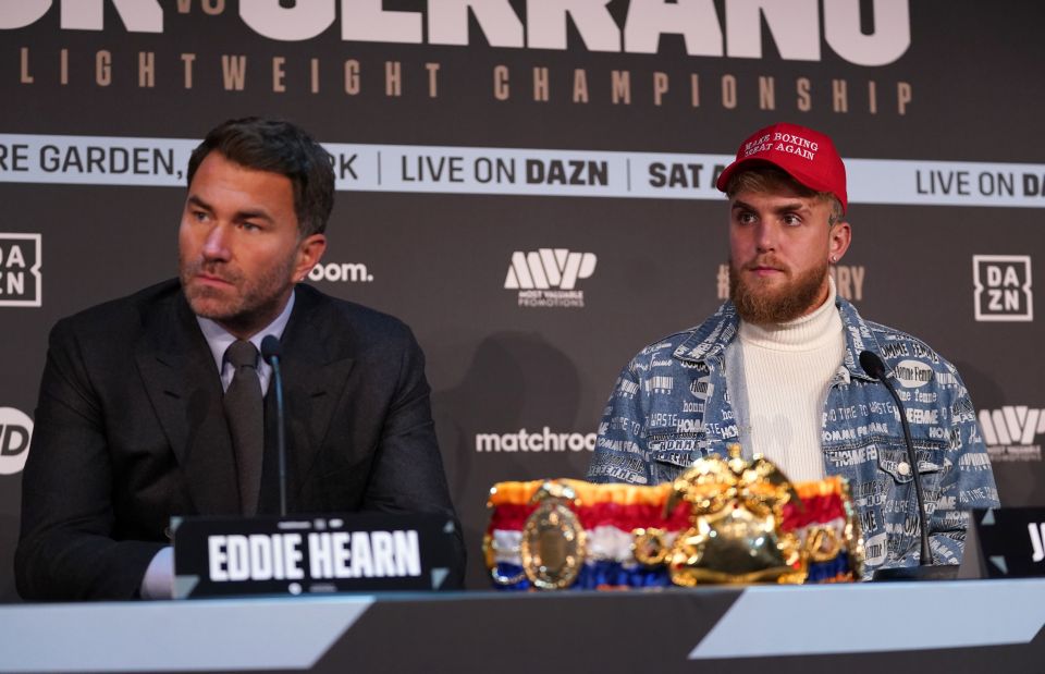 Eddie Hearn and Jake Paul appeared on radio together - with the YouTuber talking himself up for a fight against pound-for-pound king Saul Alvarez