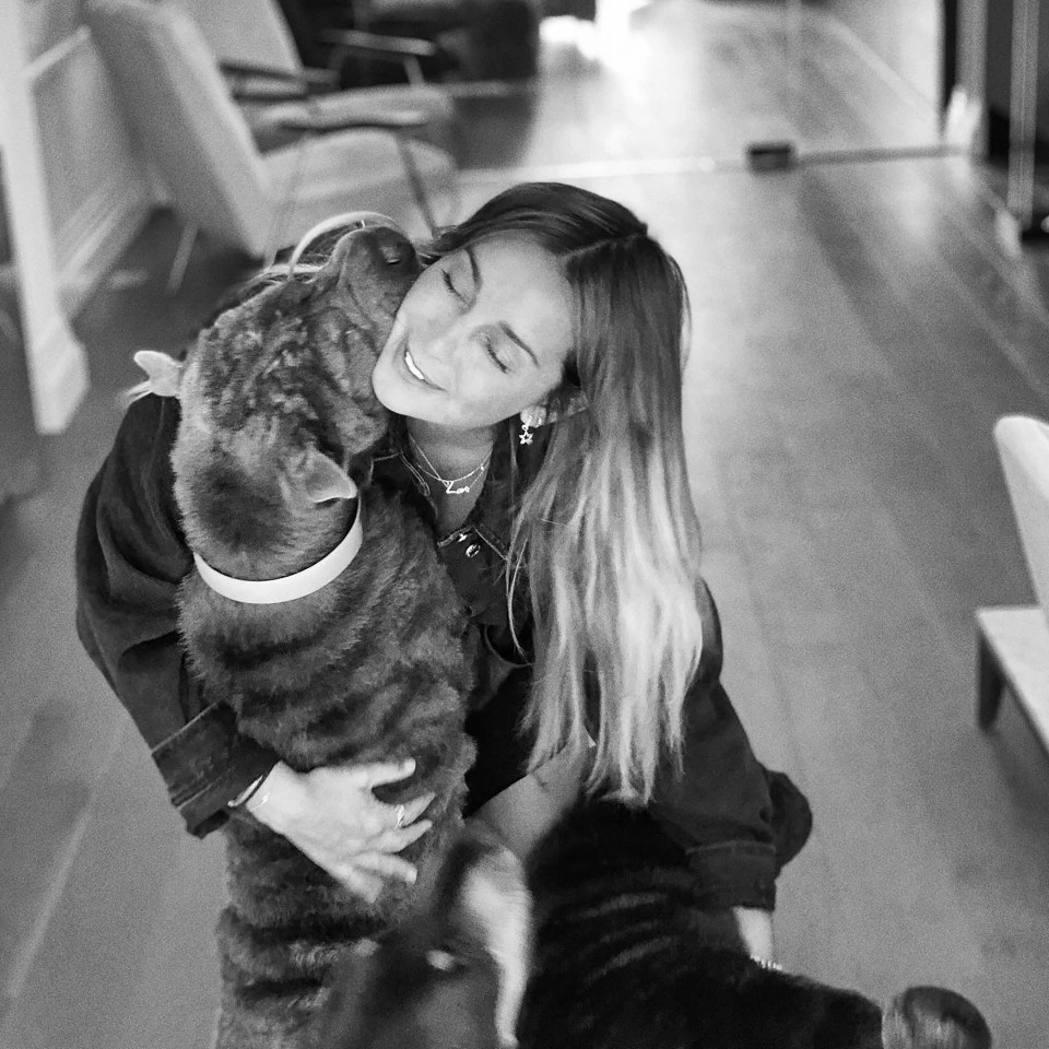 Louise paid tribute to her beloved pooch on social media with a slew of photos