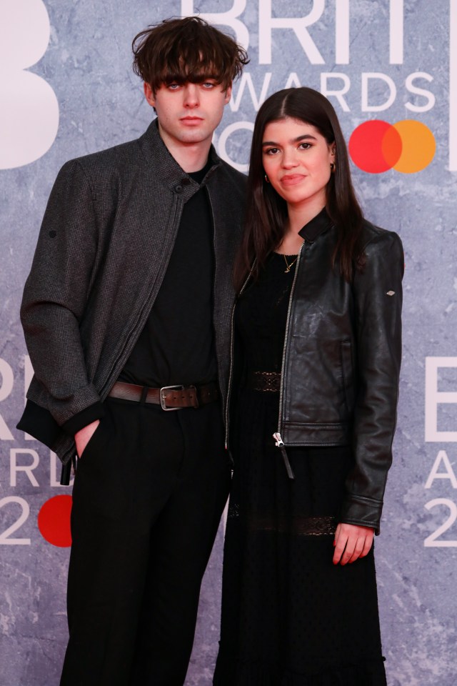 Lennon Gallagher posed with sister Molly Moorish on the Brits red carpet