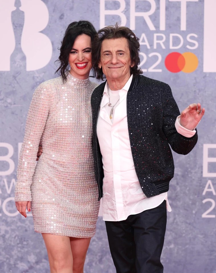 Ronnie Wood rocked up with wife Sally