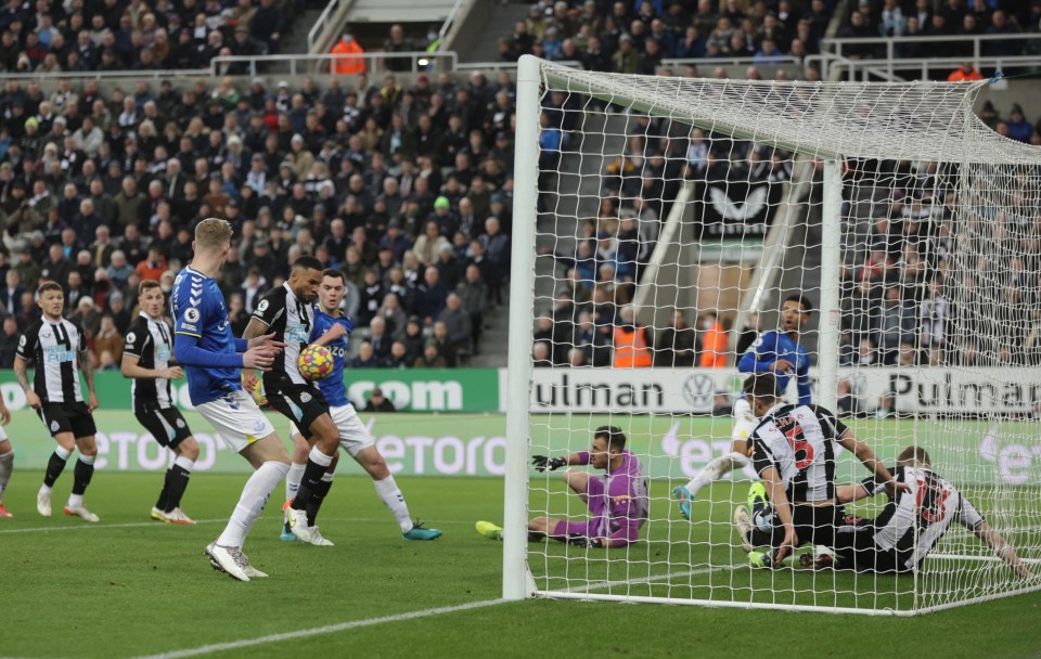 Everton took the lead away at Newcastle after Jamaal Lascelles scored an own goal