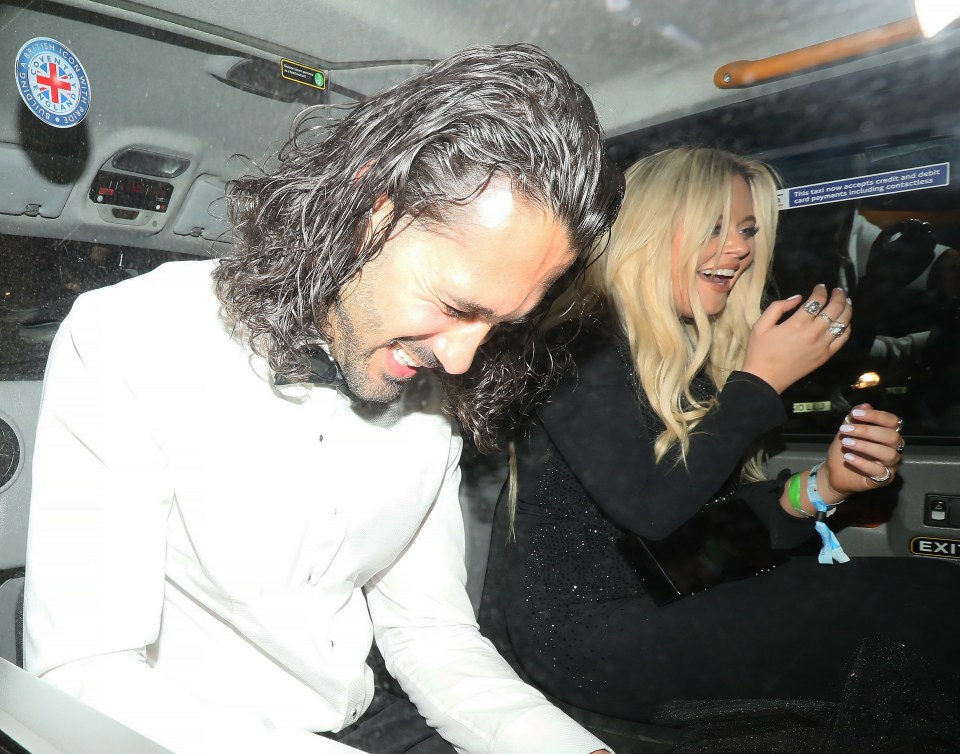 Emily Atack hopped into a cab with Strictly star Graziano Di Prima