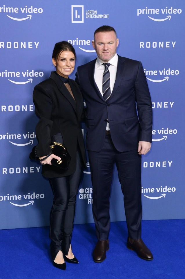 The Rooneys at their show's premiere in Manchester tonight