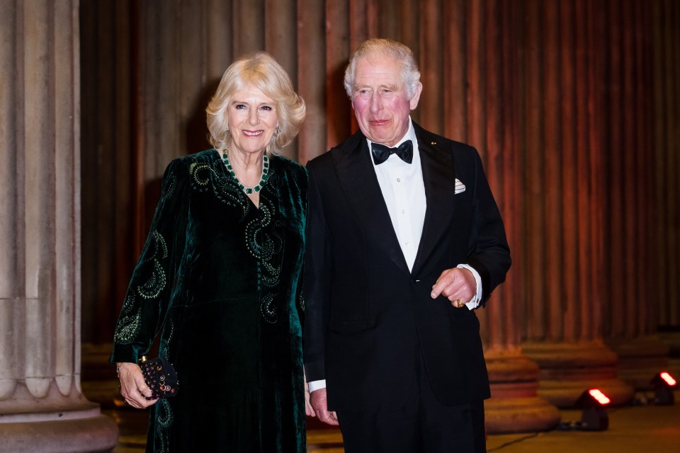 He attended the black tie event with Camilla