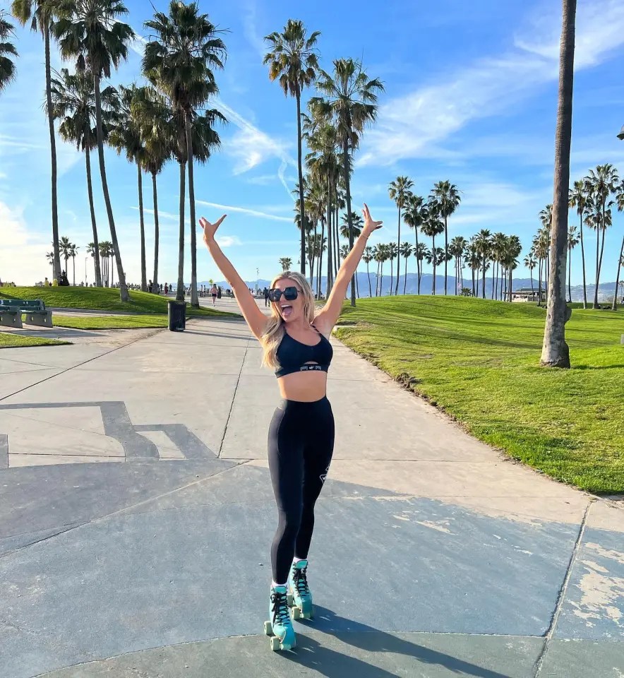 The 25-year-old pictured in LA neighbourhood Venice Beach