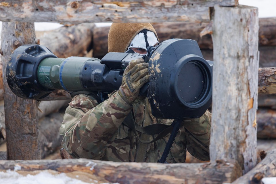 Ukrainian fighters honing their skills on new anti-tank rocket launchers