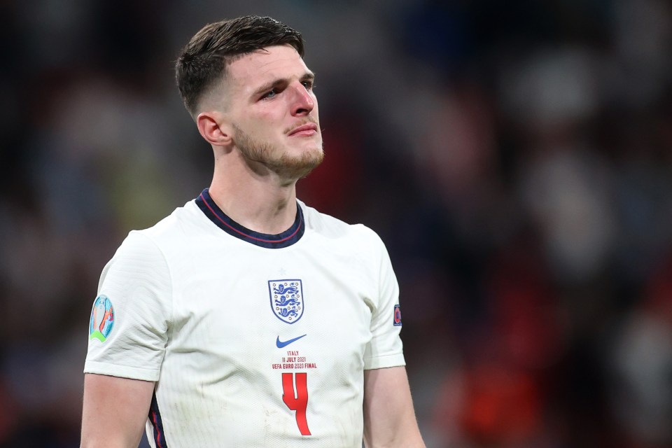 Rice has opened up on the Three Lions' Euro 2020 heartbreak after losing to Italy in the final