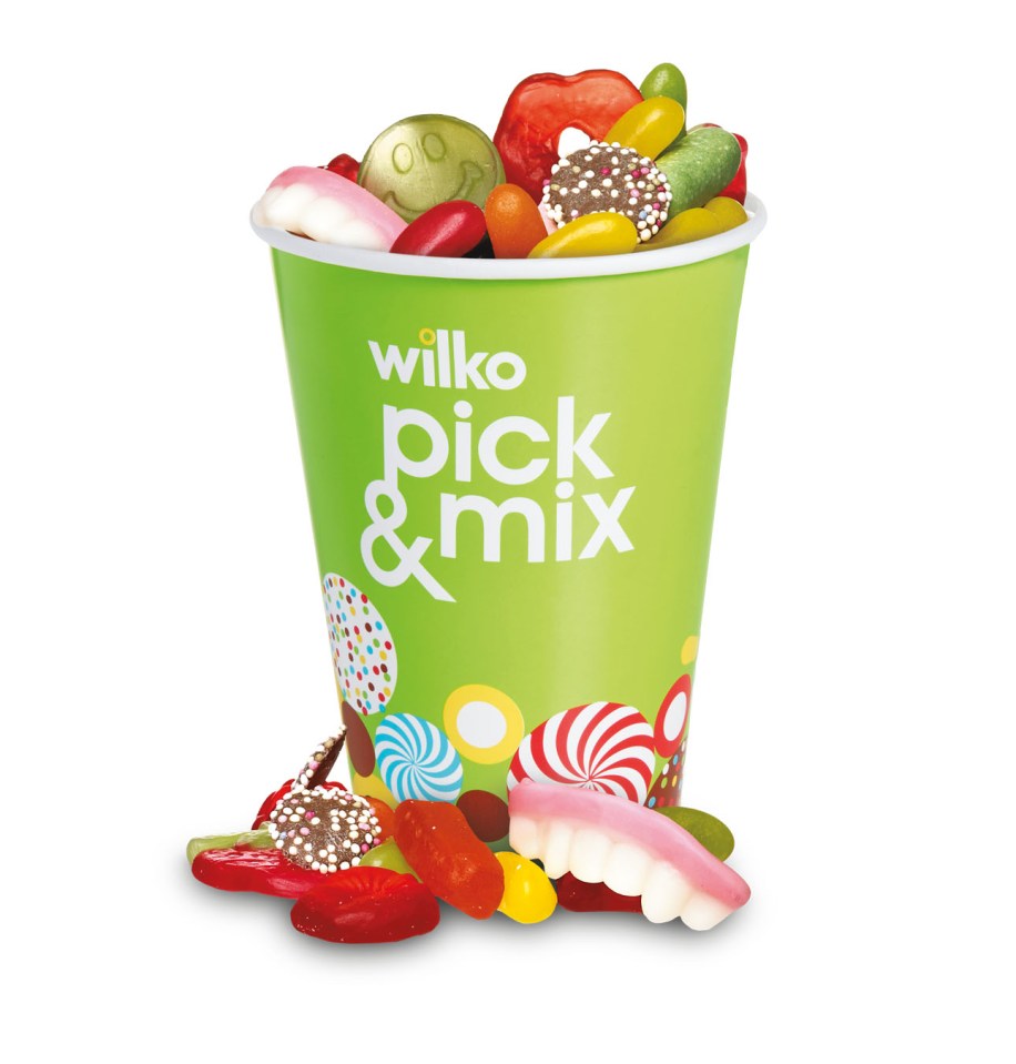 You can get 50 per cent off pick-and- mix at Wilko