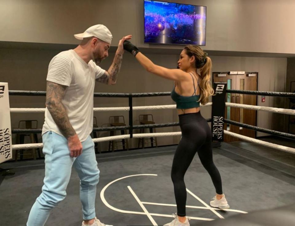 Ben has been helping the Love Island bombshell train for a boxing competition