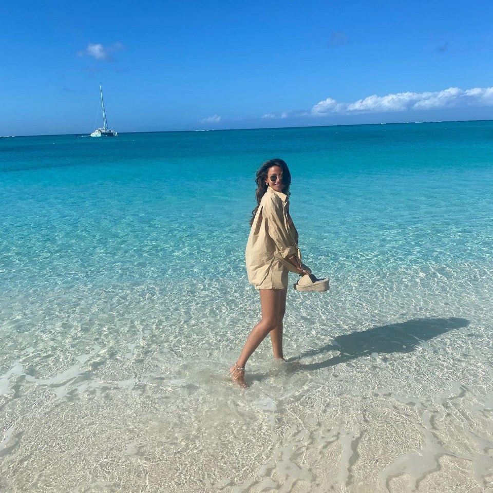 The 34-year-old actress has posted a handful of sensational pictures of her trip