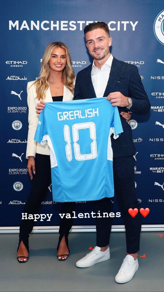 Jack Grealish posed with girlfriend Sasha Attwood in new snaps on Instagram