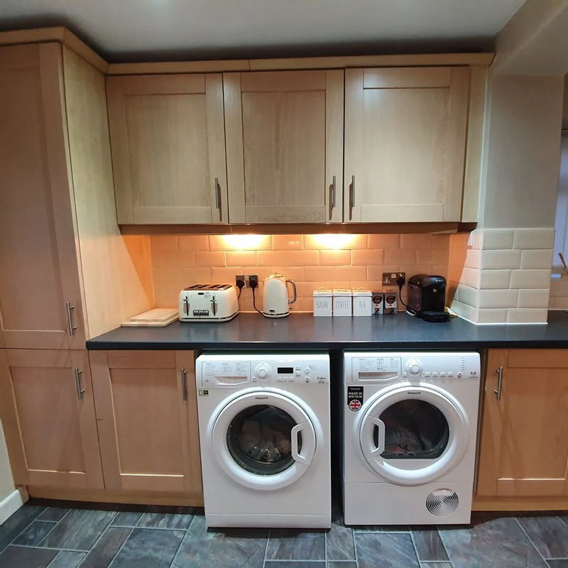 The couple said the kitchen wasn't practical with their new dog