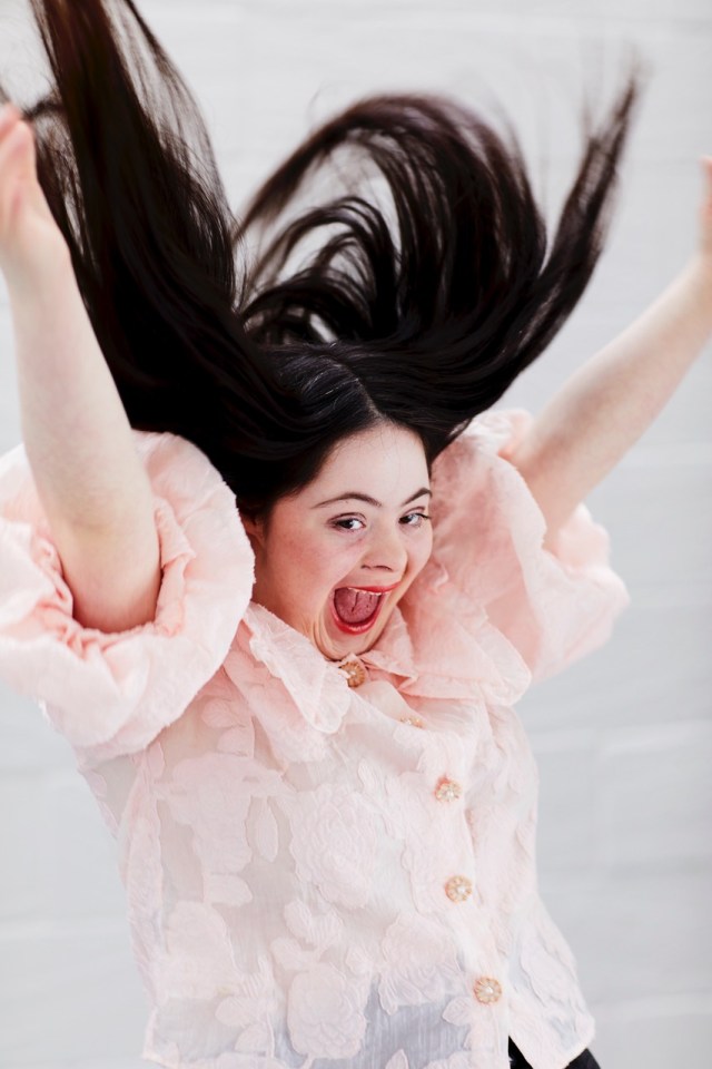 Ellie Goldstein has Down's syndrome and was photographed for Mencap's Myth Busters campaign by India Whiley-Morton