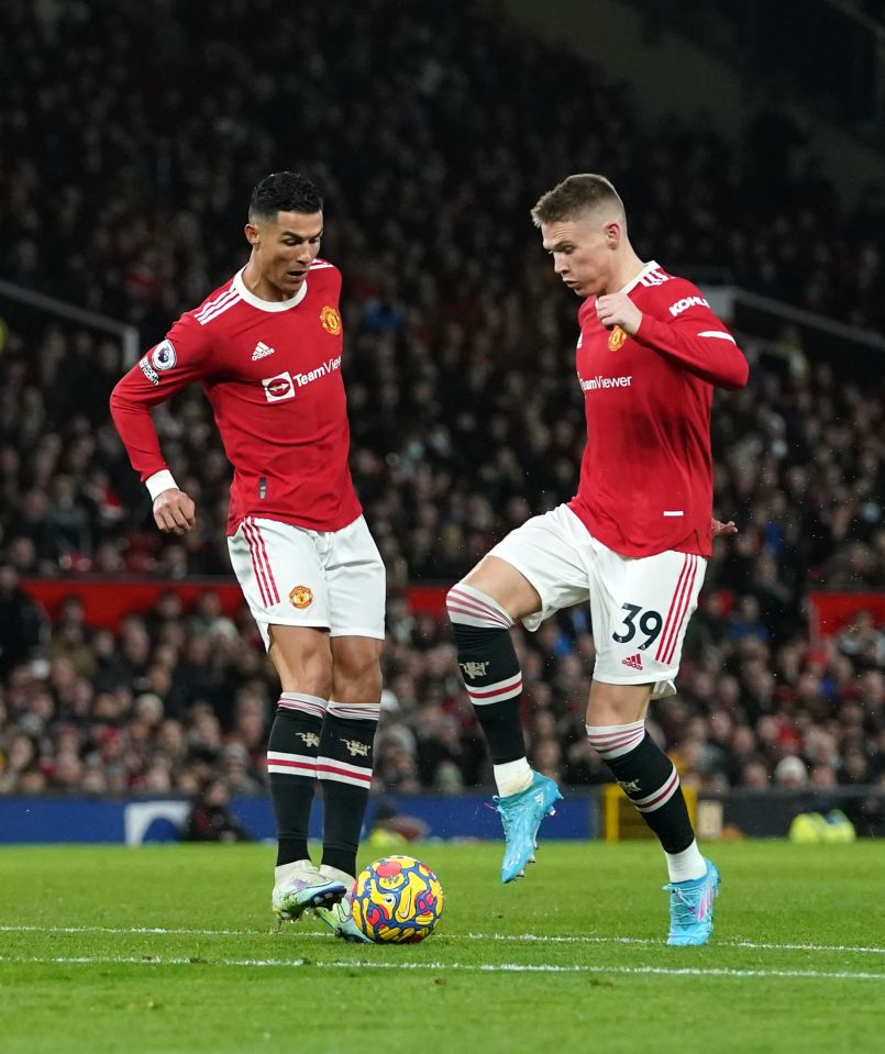 Scott McTominay struggled once again - even getting in Ronaldo's way at one point