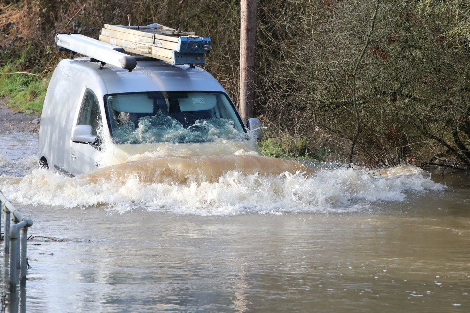 Heavy rain caused roads to flood in Essex including the Ingatestone area