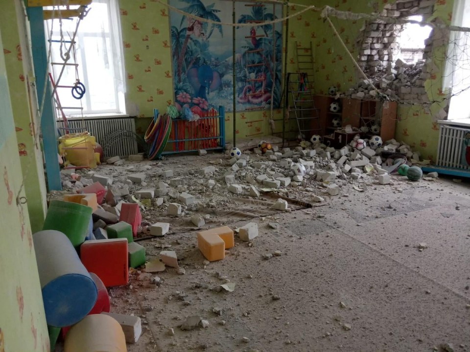 Ukrainian officials claim pro-Russian forces bombed a nursey in  Luhansk