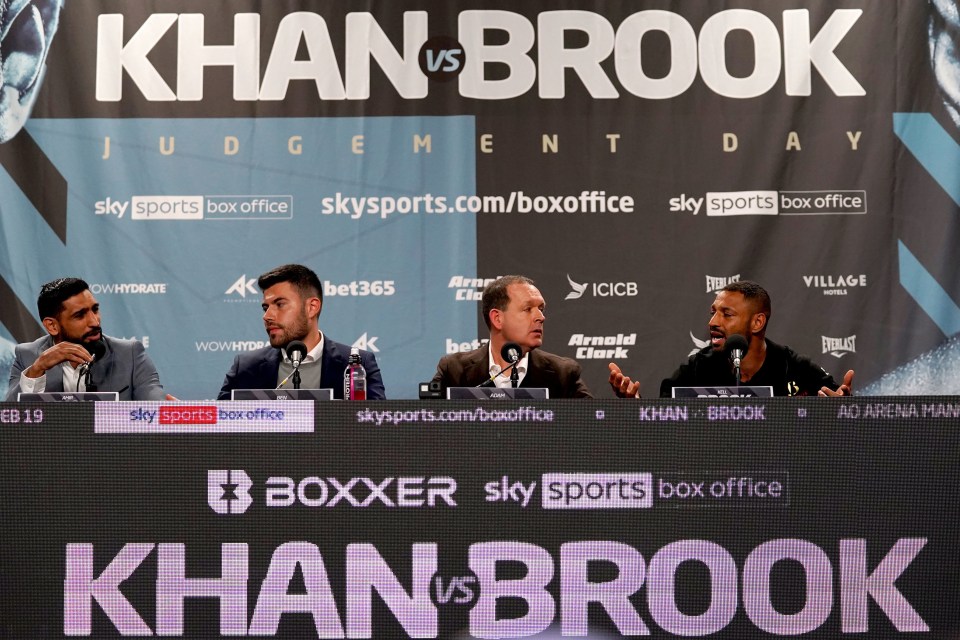 Amir Khan and Kell Brook traded verbal jabs during a fiery press conference in Manchester